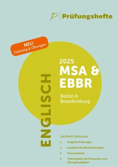 Cover Prüfungsheft & Training - 2025 Englisch MSA und eBBR - Berlin und Brandenburg - Original-Prüfungen und Lösungen