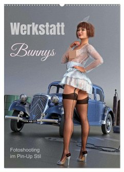 Werkstatt Bunnys (Wandkalender 2025 DIN A2 hoch), CALVENDO Monatskalender