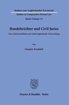 Handelsrichter und Civil Juries - Kandalaft, Giorgina