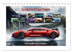 Faszination KI-Sportwagen (Tischkalender 2025 DIN A5 quer), CALVENDO Monatskalender