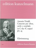 Konzert C-Dur FVII:6 PV41 RV447 für Oboe, Streicher und Cembalo für Oboe und Klavier