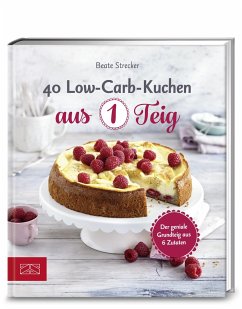 40 Low-Carb-Kuchen aus 1 Teig   (Mängelexemplar) - Strecker, Beate