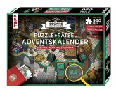 Puzzle-Rätsel-Adventskalender - Sabotage in der Spielzeugfabrik. 24 Puzzles mit insgesamt 960 Teilen  (Restauflage)