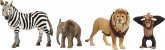 Schleich 42721 - Wild Life, Afrika Starter Set, 4-teilig, (Löwe/Zebra/Elefant/Schimpanse)