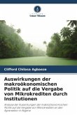 Auswirkungen der makroökonomischen Politik auf die Vergabe von Mikrokrediten durch Institutionen