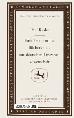 Einführung in die Bücherkunde zur deutschen Literaturwissenschaft - Raabe, Paul