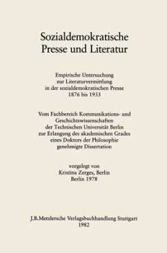 Sozialdemokratische Presse und Literatur - Zerges, Kristin