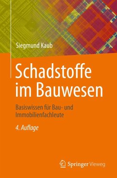 Schadstoffe im Bauwesen (eBook, PDF) Cover Schadstoffe im Bauwesen (eBook, PDF)