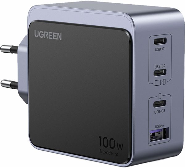 UGREEN Nexode S 100W 4-Port GaN Fast Charger EU gray UGREEN Nexode S 100W 4-Port GaN Fast Charger EU gray