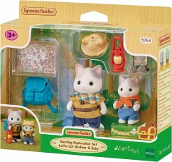Cover Sylvanian Families 5763 - Abenteuer Entdecker Set mit zwei Milchkatzen-Figuren, Exciting Exploration Set
