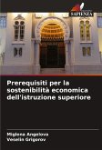 Prerequisiti per la sostenibilità economica dell'istruzione superiore