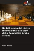 Un fallimento del diritto internazionale: il caso della Repubblica Araba Siriana