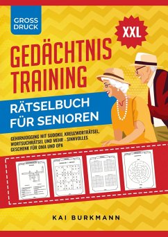 XXL Gedächtnistraining Rätselbuch für Senioren Cover XXL Gedächtnistraining Rätselbuch für Senioren