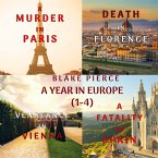 A Year in Europe Cozy Mystery Bundle: A Murder in Paris (#1), Death in Florence (#2), Vengeance in Vienna (#3), and A Fatality in Spain (#4) (MP3-Download)