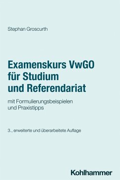 Cover Examenskurs VwGO für Studium und Referendariat