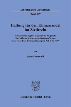 Cover Haftung für den Klimawandel im Zivilrecht