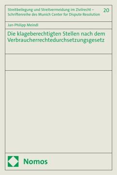 Die klageberechtigten Stellen nach dem Verbraucherrechtedurchsetzungsgesetz (eBook, PDF) - Meindl, Jan-Philipp