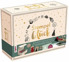 Cover Adventskalender Stempel-Glück. Mehr als 24 Stempel, Anleitungsbuch und Zubehör 