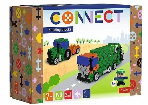 CONNECT M - Müllwagen / Trecker mit Anhänger 190 Teile + Anleitung CONNECT M - Müllwagen / Trecker mit Anhänger 190 Teile + Anleitung