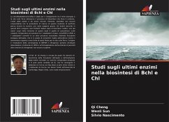 Studi sugli ultimi enzimi nella biosintesi di Bchl e Chl - Cheng, Qi;Sun, Wenli;Nascimento, Silvio