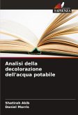 Analisi della decolorazione dell'acqua potabile