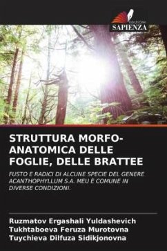 STRUTTURA MORFO-ANATOMICA DELLE FOGLIE, DELLE BRATTEE - Yuldashevich, Ruzmatov Ergashali;Murotovna, Tukhtaboeva Feruza;Sidikjonovna, Tuychieva Dilfuza