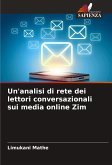 Un'analisi di rete dei lettori conversazionali sui media online Zim Un'analisi di rete dei lettori conversazionali sui media online Zim