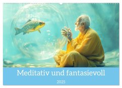 Meditativ und fantasievoll (Wandkalender 2025 DIN A2 quer), CALVENDO Monatskalender