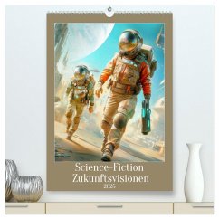 Science-Fiction Zukunftsvisionen (hochwertiger Premium Wandkalender 2025 DIN A2 hoch), Kunstdruck in Hochglanz