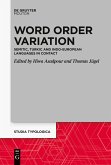 Word Order Variation Word Order Variation