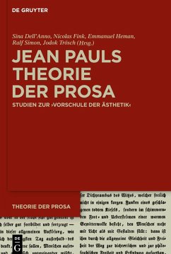 Cover Jean Pauls Theorie der Prosa