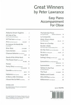 Cover Great Winners for oboe only piano accompaniment