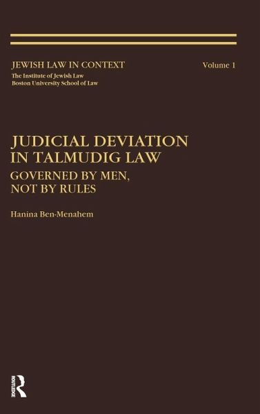 Judicial Deviation In Talmudic Law Judicial Deviation In Talmudic Law