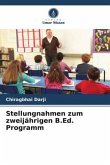 Stellungnahmen zum zweijährigen B.Ed. Programm