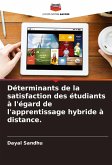 Déterminants de la satisfaction des étudiants à l'égard de l'apprentissage hybride à distance.