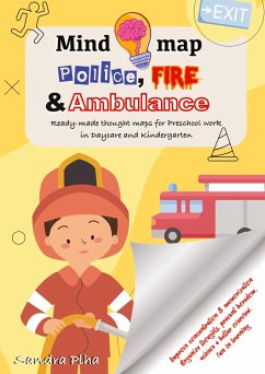 KitaFix-Mindmap Police, Fire and Ambulance (Ready-made thought maps for Preschool work in Daycare and Kindergarten) - Plha, Sandra