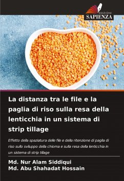 Cover La distanza tra le file e la paglia di riso sulla resa della lenticchia in un sistema di strip tillage