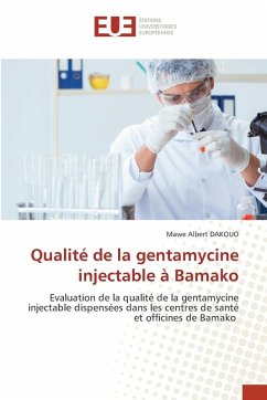 Qualité de la gentamycine injectable à Bamako - DAKOUO, Mawe Albert