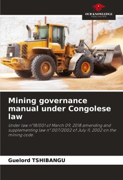 Cover Mining governance manual under Congolese law
