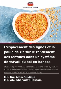 L'espacement des lignes et la paille de riz sur le rendement des lentilles dans un système de travail du sol en bandes - Siddiqui, Md. Nur Alam;Hossain, Md. Abu Shahadat