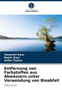 Cover Entfernung von Farbstoffen aus Abwässern unter Verwendung von Bioabfall