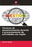 Técnicas de questionamento durante o processamento de actividades em inglês