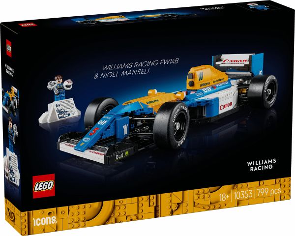 LEGO® Icons 10353 Williams Racing FW14B mit Nigel Mansell LEGO® Icons 10353 Williams Racing FW14B mit Nigel Mansell