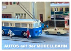 Autos auf der Modellbahn (Wandkalender 2025 DIN A2 quer), CALVENDO Monatskalender