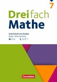 Dreifach Mathe 7. Schuljahr - Baden-Württemberg - Arbeitsheft mit Medien und Lösungen - Inkl. Erklärvideos und interaktiven Übungen