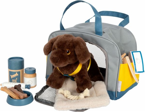 Small Foot 12600 - Hund mit Tasche und Pflege-Set Small Foot 12600 - Hund mit Tasche und Pflege-Set