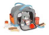 Small Foot 12601 - Katze mit Tasche und Pflege-Set