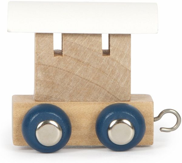 Small Foot 12569 - Buchstabenzug Polar Waggon schneeweiß & natur Small Foot 12569 - Buchstabenzug Polar Waggon schneeweiß & natur