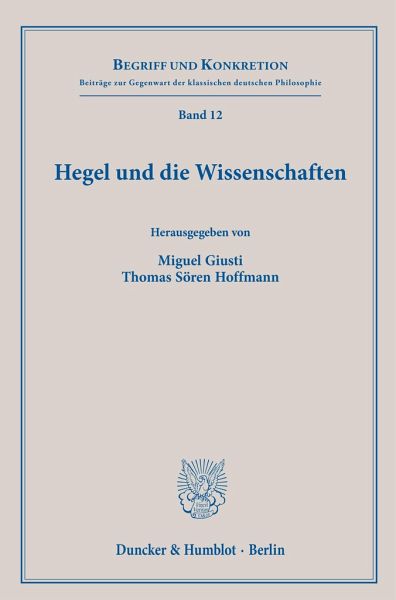 Hegel und die Wissenschaften