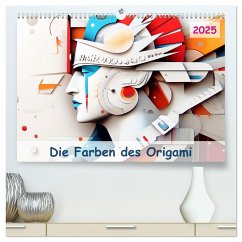 Die Farben des Origami (hochwertiger Premium Wandkalender 2025 DIN A2 quer), Kunstdruck in Hochglanz - Calvendo;PAGNON, Marie-Ange